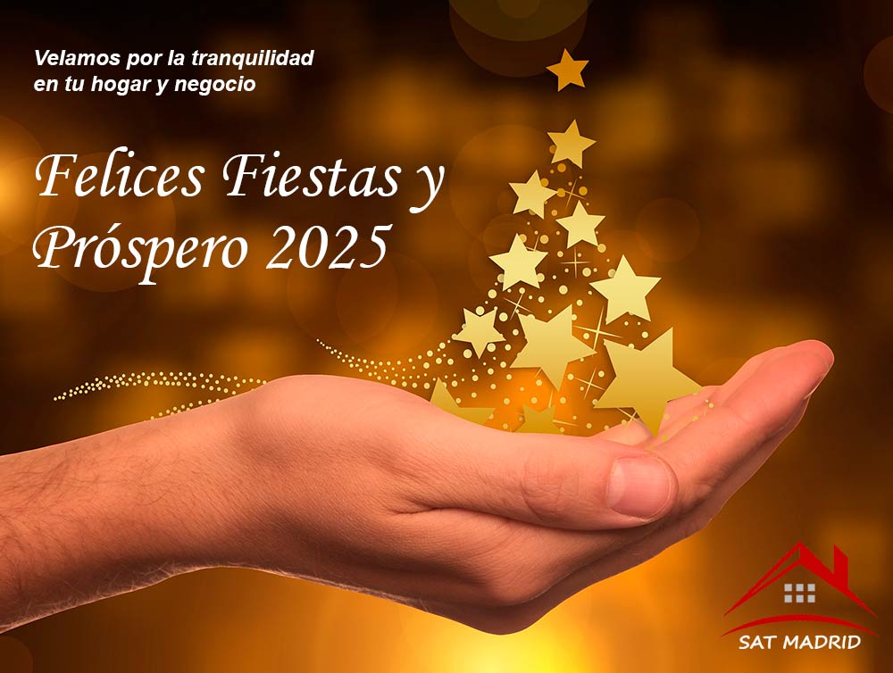 SAT Madrid, Reparación de Electrodomésticos, te desea Felices Fiestas y Próspero Año 2025